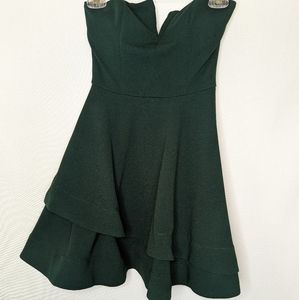 B Darlin Dark Green Mini Dress